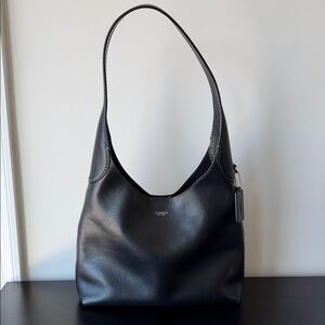 Coach Black Leather Hobo Bag